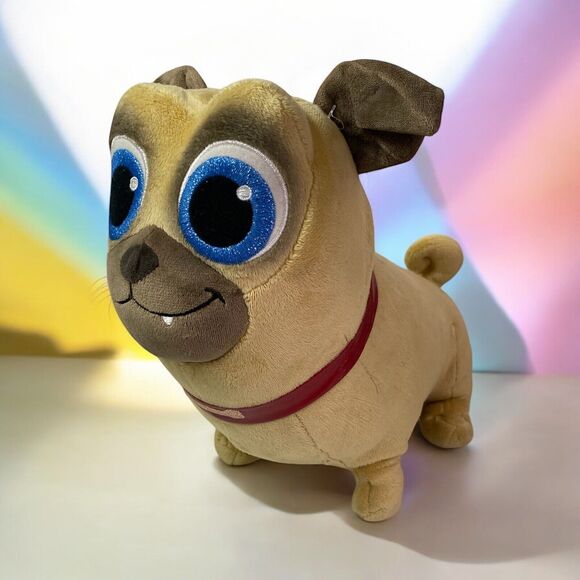Puppy Dog Pals ROLLY Pug 12" Plush Disney Store Junior Stuffed Animal - Picture 1 of 11